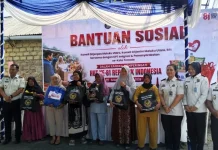 Lapas Ternate Salurkan Sembako kepada Warga Kelurahan Fitu