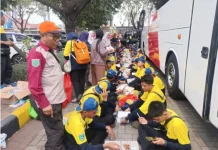 Kontingen Jamnas XII Kota Ternate Tiba di Cibubur Mengikuti Jambore Nasional XII
