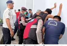 Rutan Soasiu Bersama TNI-Polri Gelar Razia Rutin