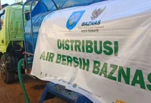 Baznas Ternate Salurkan 18 Ribu Liter Air Bersih