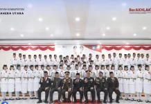Bupati Halut Kukuhkan 60 Anggota Paskibraka 2026