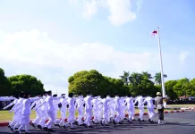 Dandim 1505/Tidore Apresiasi Paskibraka Sukses Kibarkan Merah Putih
