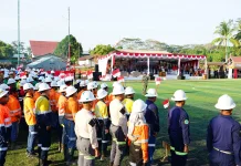 Semangat NHM Membangun Gosowong Maju di Hari Kemerdekaan