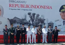 Kapolres Ternate Hadiri Upacara HUT ke-81 RI di Lapangan Ngaralamo