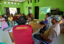 Perempuan di Desa Tiley Morotai Diperkuat Hadapi Bencana Gempa