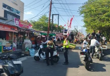Satlantas Polres Ternate Tertibkan Parkir Liar di Kawasan Pasar