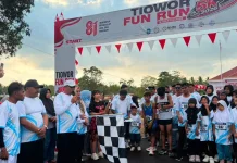 Wabup Halut Buka Tiowor Fun Run 5K Meriahkan HUT