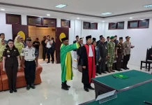 Kemenag Halut Hadir dalam Pelantikan Ketua PN Tobelo