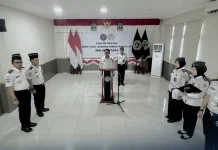 Kakanwil Ditjenpas Malut Lantik Pembina Keamanan Pemasyarakatan