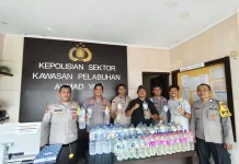 Lagi, Polsek KP3 Ternate Gagalkan Penyelundupan Miras
