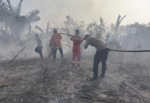 Polres Halmahera Selatan Hadir Terdepan Tangani Karhutla