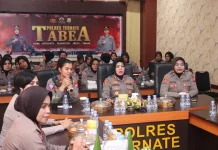 Polres Ternate Ikuti Syukuran HUT Ke-78 Polwan