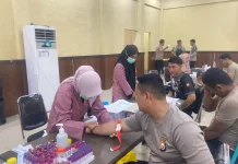 Personel Polres Ternate Jalani Pemeriksaan Kesehatan Berkala
