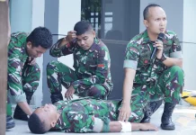 Penanganan Medis Mewarnai Kegiatan Safety Riding di Korem Baabullah