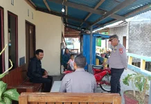 Satbinmas Polres Ternate Sampaikan Pesan Kamtibmas Cegah Karhutla