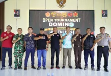 Sambut HUT ke-81 TNI, Kodim 1505 Tidore Gelar Turnamen Domino