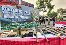 Korem 152/Babullah Rilis 75 Senpi dan 1.069 Butir Munisi Sisa Konflik '99