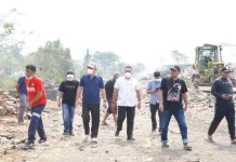 Wali Kota Ternate Tinjau Karhutla di Sulamadaha