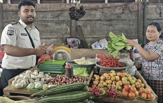 Lapas Tobelo Distribusikan Hasil Panen Caisim ke Pedagang
