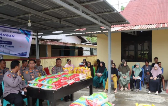 Polres Haltim Gelar Pasar Murah Ramadan, Bantu Warga Dapat Sembako Murah