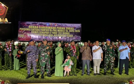 Penerimaan Purna Tugas Satgas PAMTAS RI–PNG