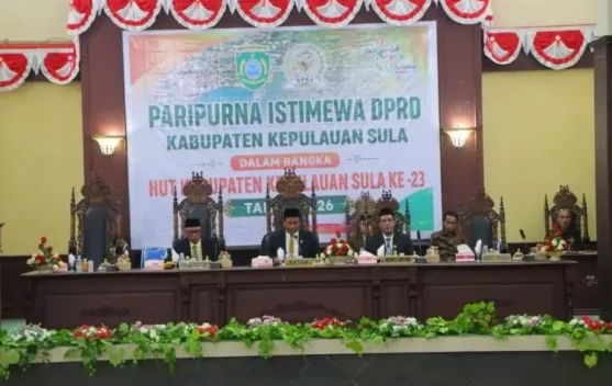 DPRD Gelar Paripurna HUT kabupaten Kepulauan Sula ke-23