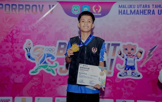 Cabor Wushu Haltim Raih Medali Emas Pertama di Porprov Malut