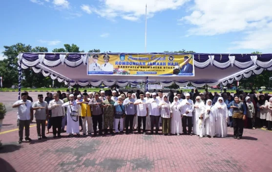 17 Jemaah Haji Halut Tiba, Disambut Haru di Kantor Bupati