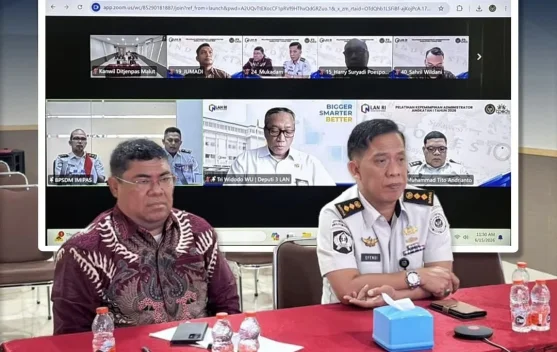 Kanwil Ditjenpas Malut Ikuti Pelatihan Kepemimpinan Administrator Virtualitu