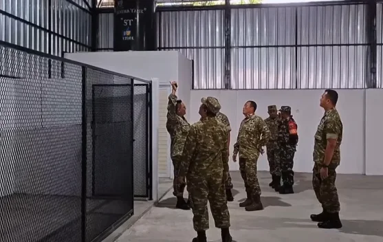 Dandim 1501/Ternate Terima Tim Wasev ITJEN TNI  Paparkan Progres Pembangunan KDKMP
