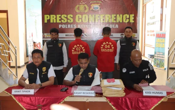 Satreskrim Polres Sula Tetapkan Dua Tersangka Kasus Korupsi Dana Desa Lekokadai T