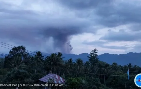 Erupsi 1.000 Meter, Masyarakat Diminta Tetap Patuhi Rekomendasi PGA Dukono