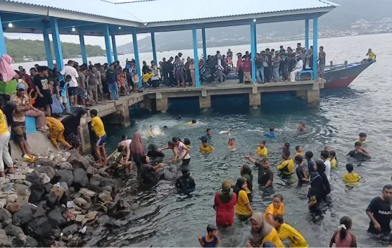 Ribuan Pendukung Brasil di Tidore  Batobo usai Tim Samba Tersingkir di Piala Dunia