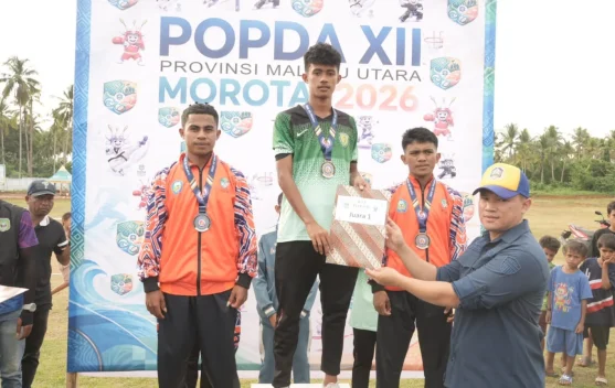 Raih 13 Medali Kota Tidore Kepulauan Juara Umum Atletik POPDA XII Maluku Utara 2026