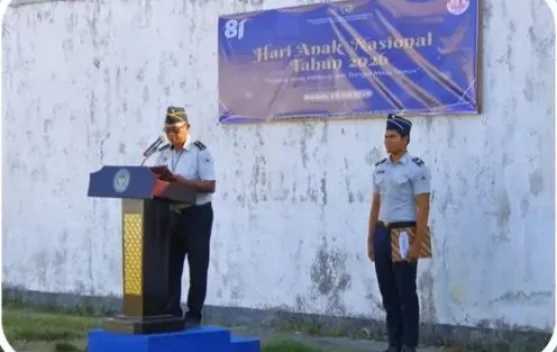 Lapas Kelas IIB Sanana Gelar Upacara Hari Anak ke-42