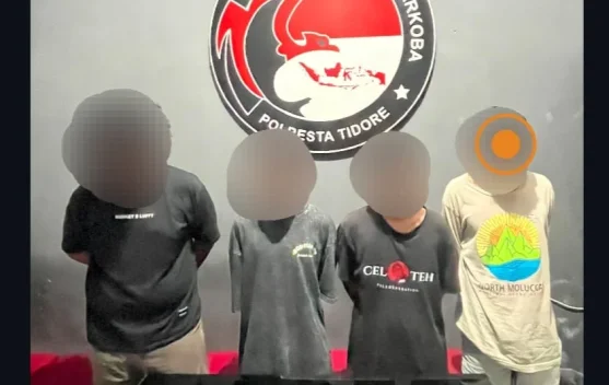 Empat Pemuda Ditangkap Terkait Dugaan Peredaran Ganja di Tidore