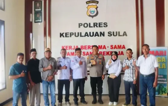 Polres Sula Fasilitasi Pertemuan antara Keterwakilan Pemdes Kawata dan Kaporo