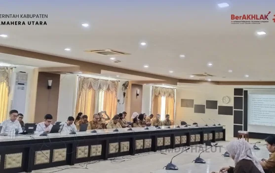 Pemkab Halmahera Utara Ikuti Evaluasi SPIP oleh BPKP Malut