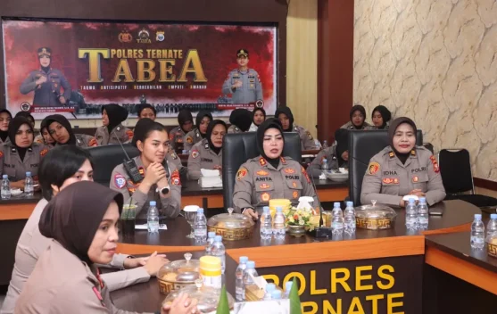 Polres Ternate Ikuti Syukuran HUT Ke-78 Polwan