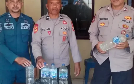 Anggota Polres Sula Amankan Miras Ilegal di Pelabuhan Sanana