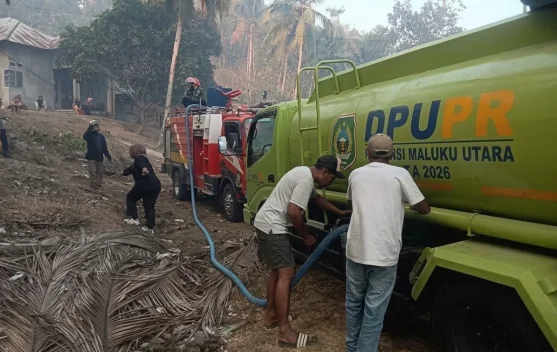 Karhutla di Gusale dan Kaiyasa, PUPR Malut Kerahkan Personil