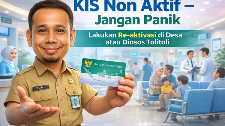 11.784 PBI-JK Tolitoli Nonaktif, Dinsos Buka Reaktivasi via SIKS-NG