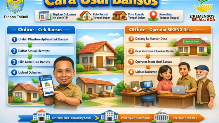 Penyaluran Bansos 2026 Tolitoli Dimulai, Warga Diminta Cek Desil