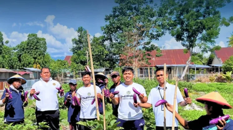 Lapas Parigi Panen Terong, Dukung Ketahanan Pangan