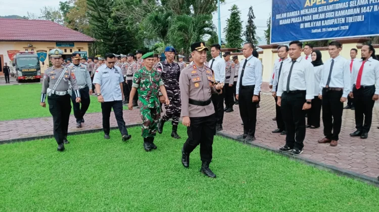 Kapolres Pimpin Apel Siaga Kamtibmas Ramadan Tolitoli