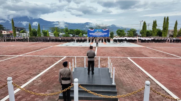 Kapolda Sulteng Pimpin Apel Siaga Pengamanan Ramadan 1447 H