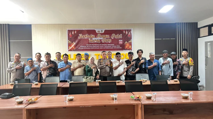 Polres Tolitoli Gelar Buka Bersama Insan Pers, Bangun Sinergi