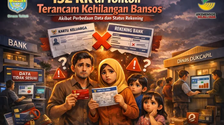 Bansos Terancam Gagal Cair! 152 KK di Tolitoli Terkendala Perbedaan Data