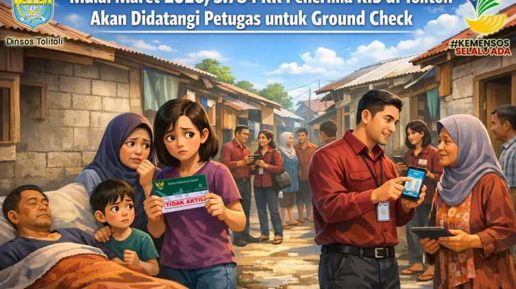 Maret, 5.784 KK PBI-JK di Tolitoli Diverifikasi Ulang