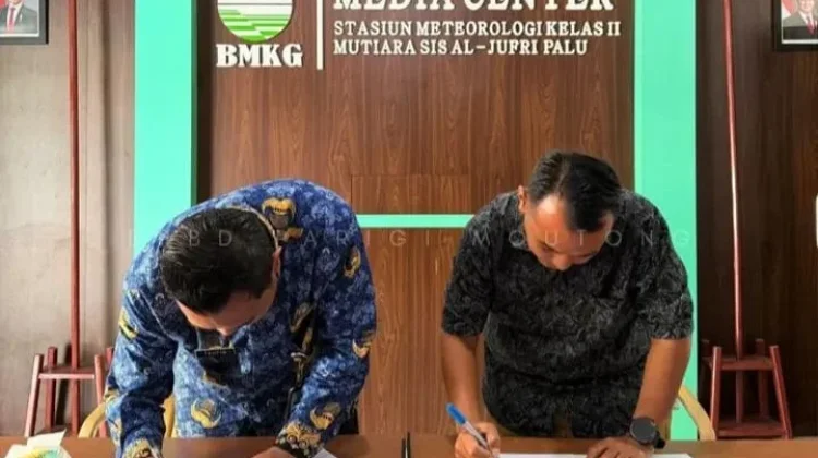 BPBD Parimo Kerjasama Stasiun Metereologi Kelas II Palu